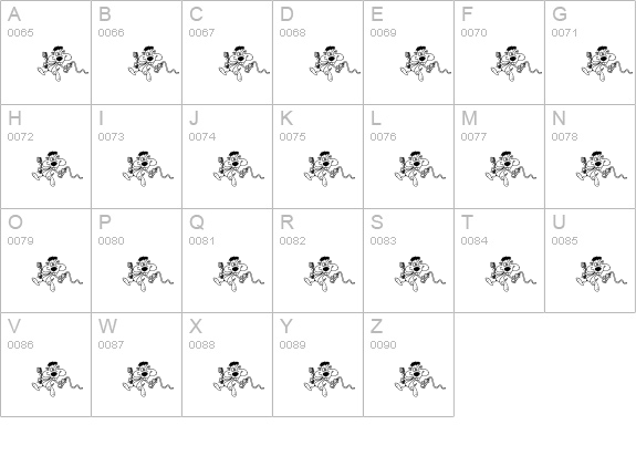 OHNO uppercase A-Z preview