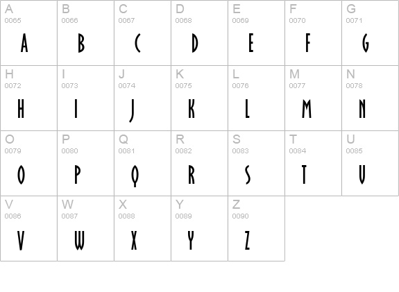 OklahomaSoft uppercase A-Z preview