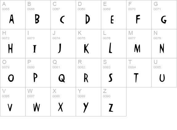 OkrienHmk uppercase A-Z preview