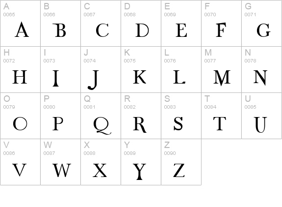 Old Dog, New Tricks Caps uppercase A-Z preview
