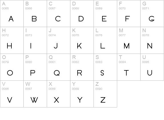 Old Republic uppercase A-Z preview