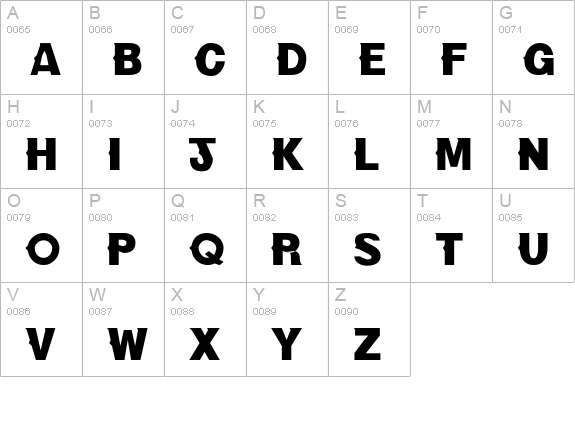 OldBold uppercase A-Z preview