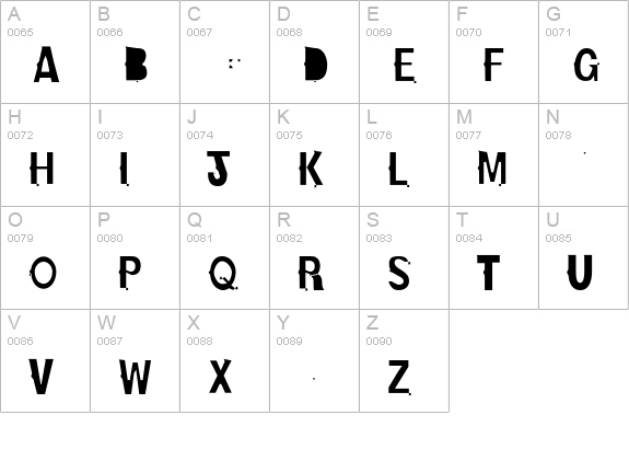 OldBold-Light uppercase A-Z preview