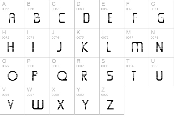 OldFolksShuffle uppercase A-Z preview
