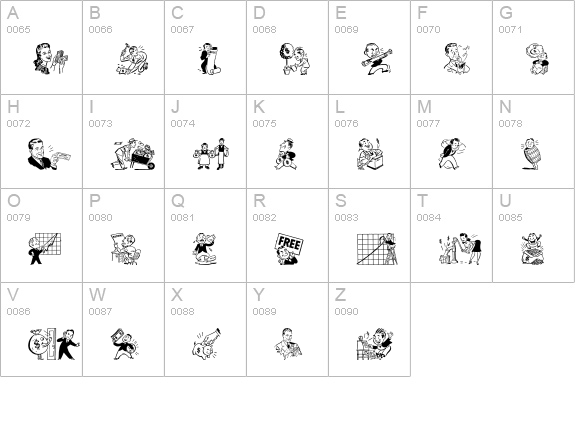 OLDMONEY uppercase A-Z preview