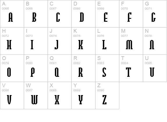 OLDNEW Axis uppercase A-Z preview