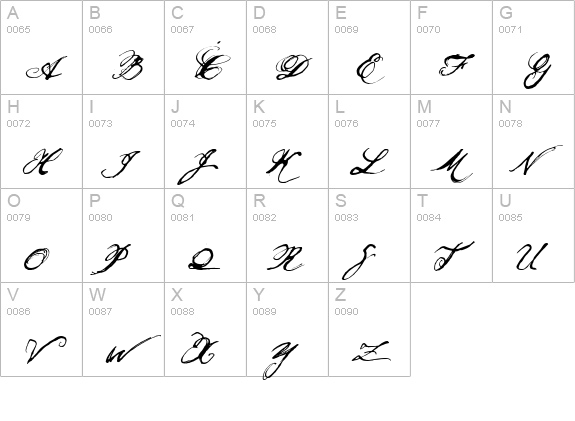 Olho de Boi  uppercase A-Z preview