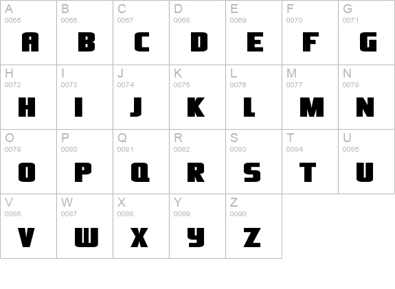 Oliver's Barney uppercase A-Z preview