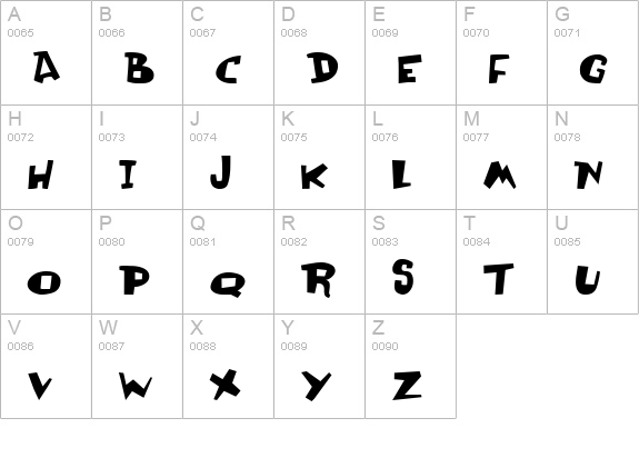 Olli Compolli uppercase A-Z preview