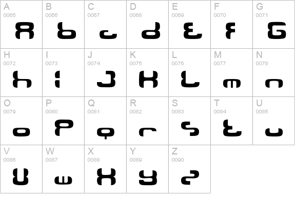 Ollon uppercase A-Z preview