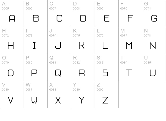 Oloron Tryout uppercase A-Z preview