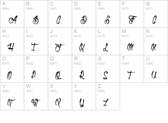 Olympic Branding uppercase A-Z preview
