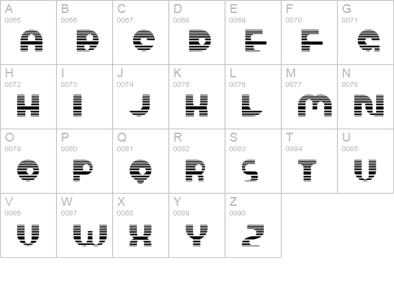 Ombre-SemiBold uppercase A-Z preview