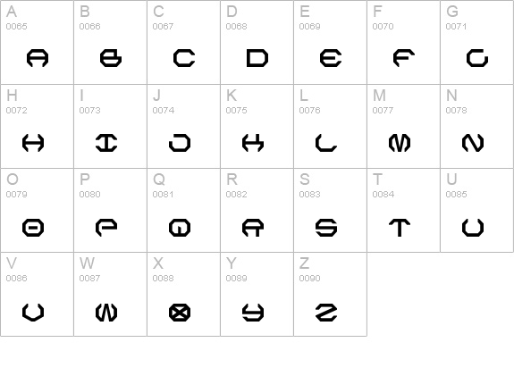 Omega Sentry uppercase A-Z preview