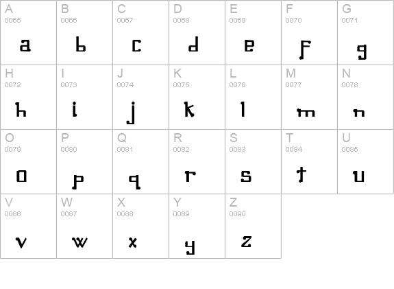 Omellons Bold uppercase A-Z preview