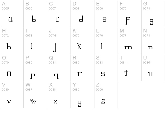 Omellons Light uppercase A-Z preview