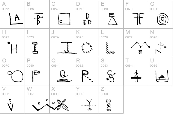 Omni uppercase A-Z preview