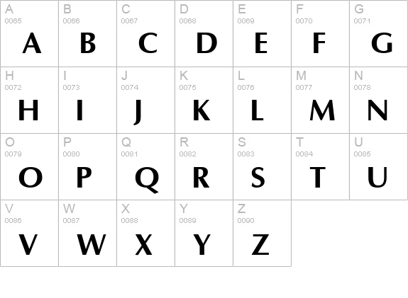 Omni Bold uppercase A-Z preview