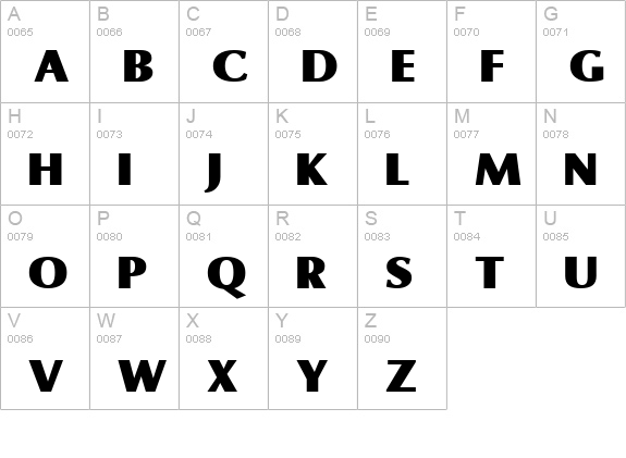Omni Regular uppercase A-Z preview