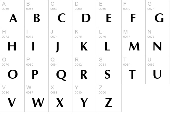 OmniBold uppercase A-Z preview