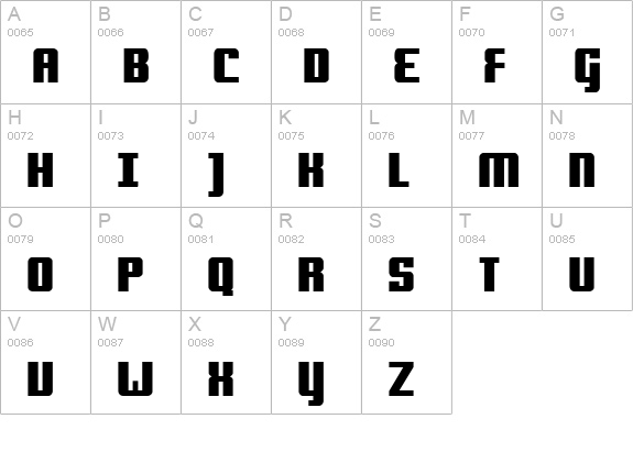 onakite uppercase A-Z preview