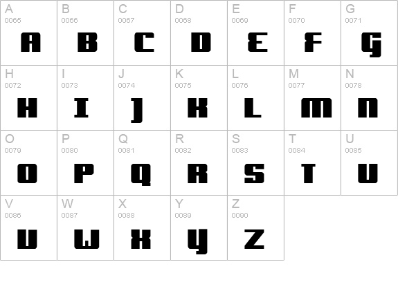 onakite Bold uppercase A-Z preview
