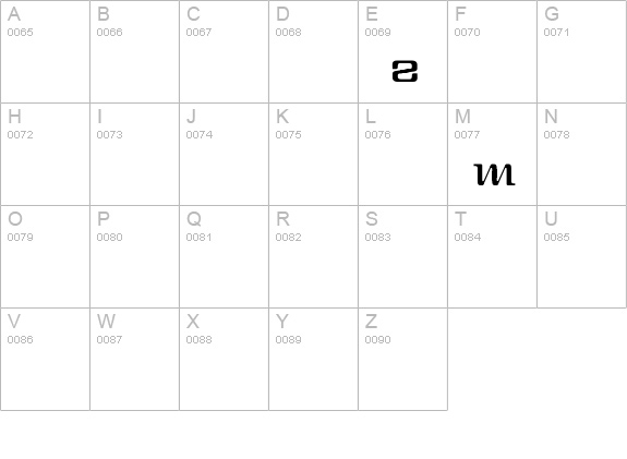 One-Eighty Regular uppercase A-Z preview
