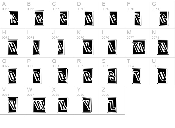 One Hit Wonder uppercase A-Z preview