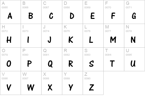 One Stroke Script Com uppercase A-Z preview
