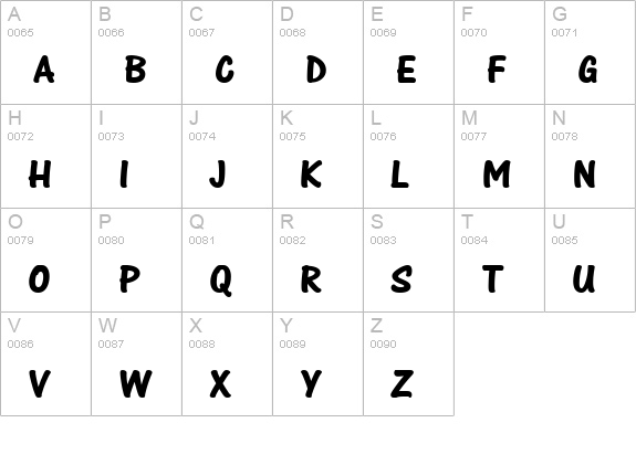 One Stroke Script Com Bold uppercase A-Z preview