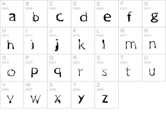 One Way uppercase A-Z preview