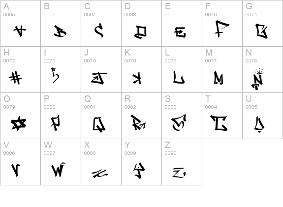one8seven uppercase A-Z preview