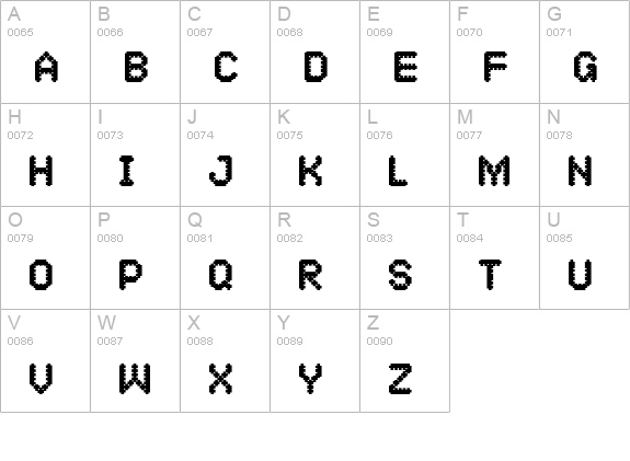 OneCross ExtraBold uppercase A-Z preview
