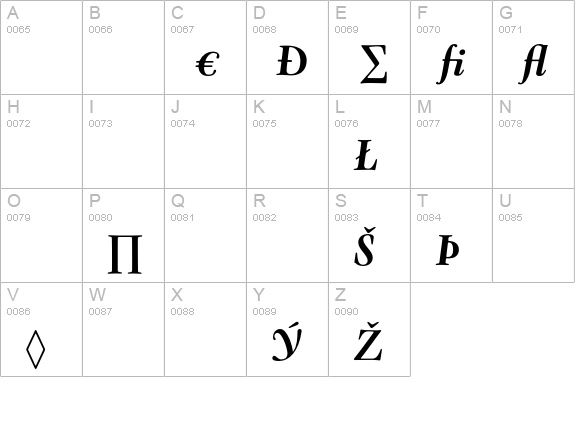 Oneleigh-BlackItalicExpert uppercase A-Z preview
