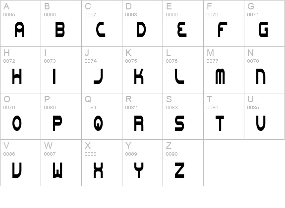 Oneworldonefuture Light uppercase A-Z preview