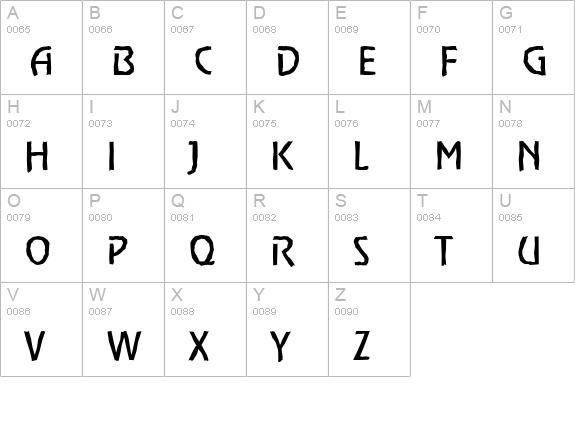 OnStageAntique-Regular uppercase A-Z preview