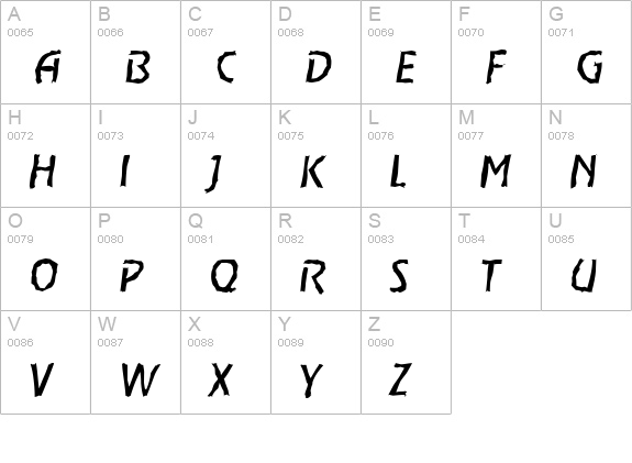 OnStageRandom-Italic uppercase A-Z preview