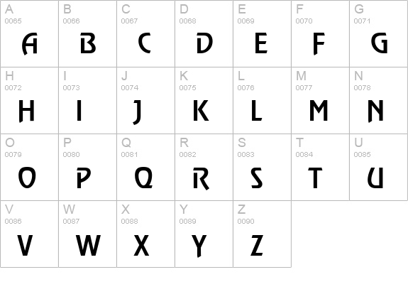 OnStageSerial-Medium-Regular uppercase A-Z preview