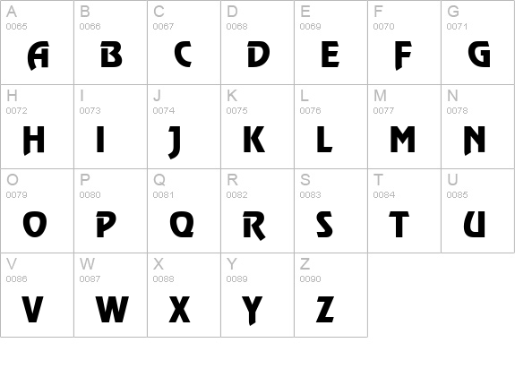 OnStageSerial-Xbold-Regular uppercase A-Z preview
