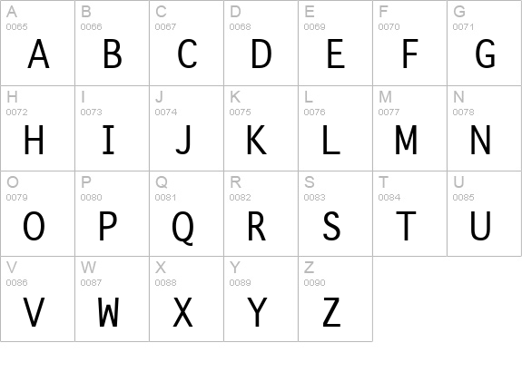 Onuava uppercase A-Z preview