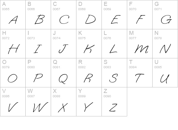 OoohBabyROB uppercase A-Z preview