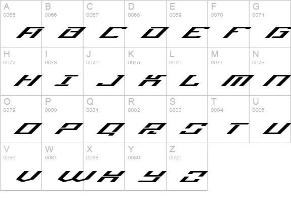 Operational Amplifier uppercase A-Z preview