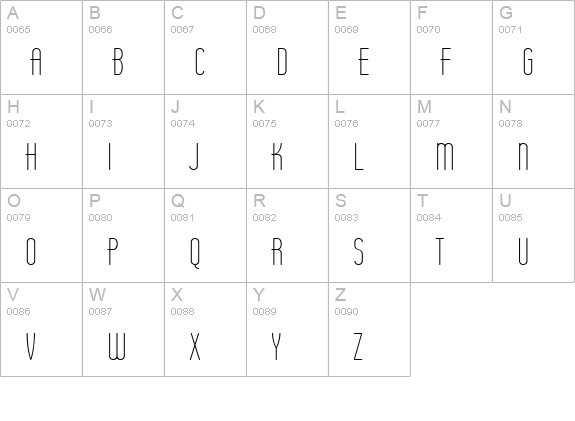 Operator Nine BTN Lined Lt uppercase A-Z preview