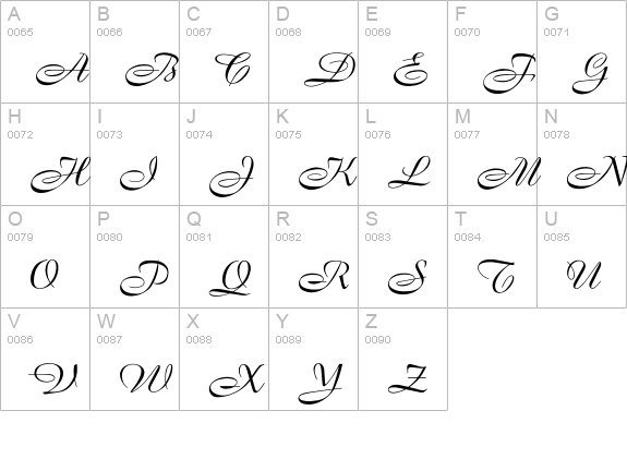 OPTIBrandenburg uppercase A-Z preview