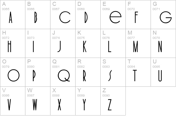 OPTICinema-Solid uppercase A-Z preview