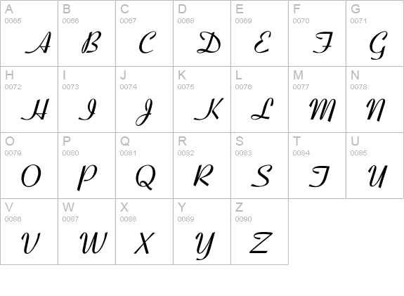 OPTICoyonetBold uppercase A-Z preview