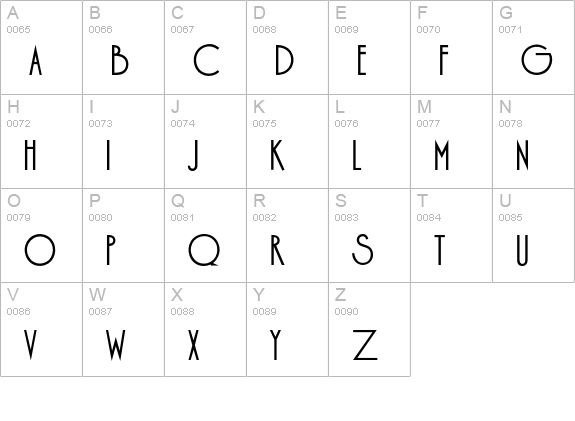 OPTIDesign-Medium uppercase A-Z preview