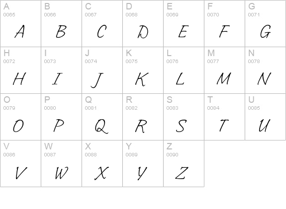 OPTIIngramFive uppercase A-Z preview