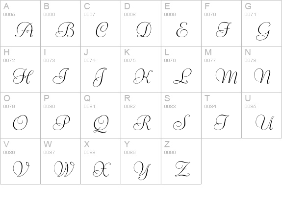 OPTILibertyFoundry uppercase A-Z preview