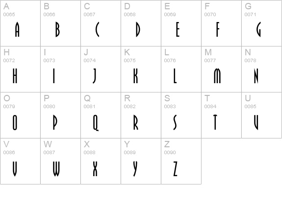 OPTIPippenFive uppercase A-Z preview